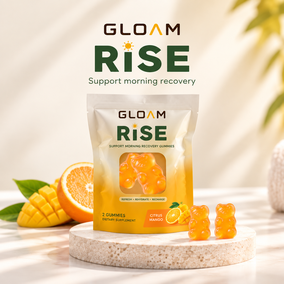 Gloam Rise Wellness Gummies 2 Pack